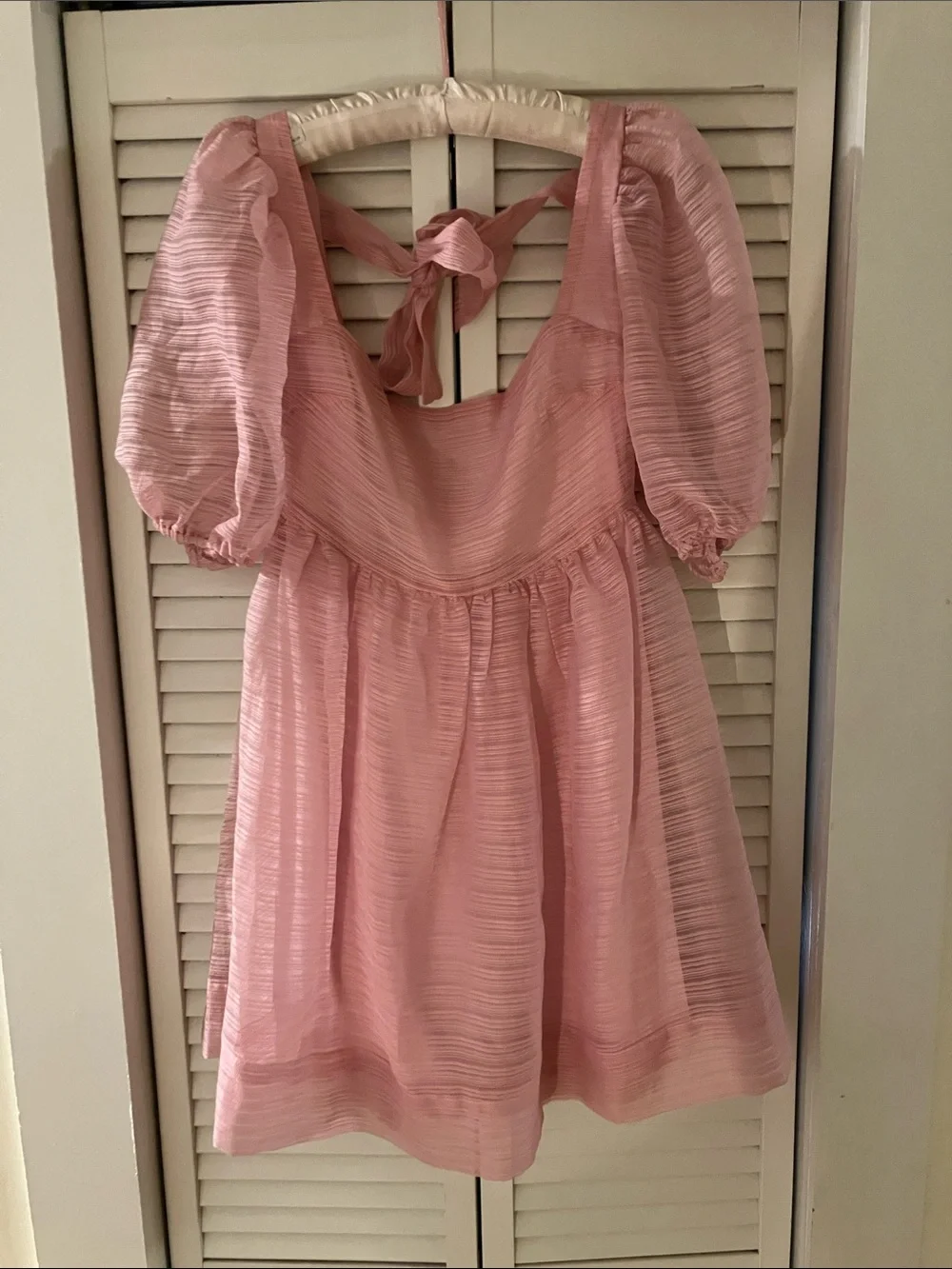 BHLDN x Free People Alaine Pink Babydoll Dress Size 2